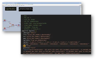 Capture d&rsquo;écran : Exemple : jobs IBM DataStage – de l&rsquo;ETL legacy vers le SQL